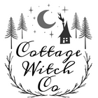 cottage witch co logo. Cottage Witch shop is an online witch shop for the modern witch based in the U.K. Stock up on handmade witchy spell candles, crystal bath bombs, witchy homeware, tarot cards, crystal jewellery and magical vintage witchy trinkets.