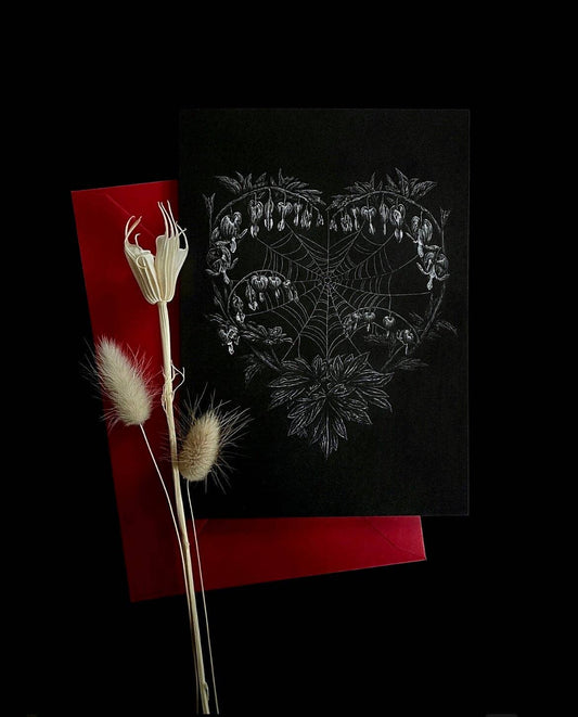 Bleeding Hearts Greetings Card