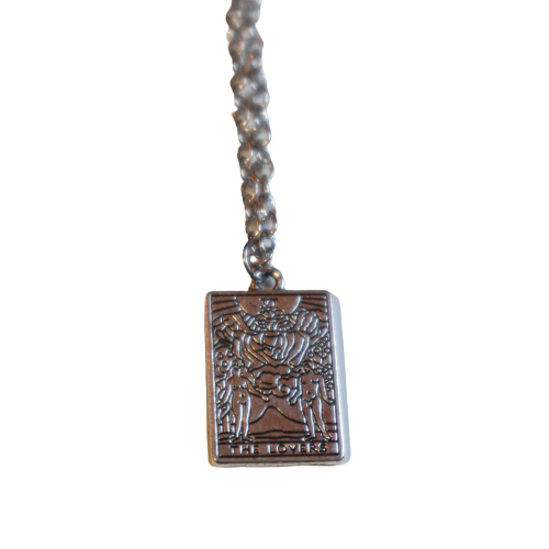 'The Lovers' Tarot Card Necklace