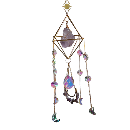 Amethyst Skies Rainbow Suncatcher