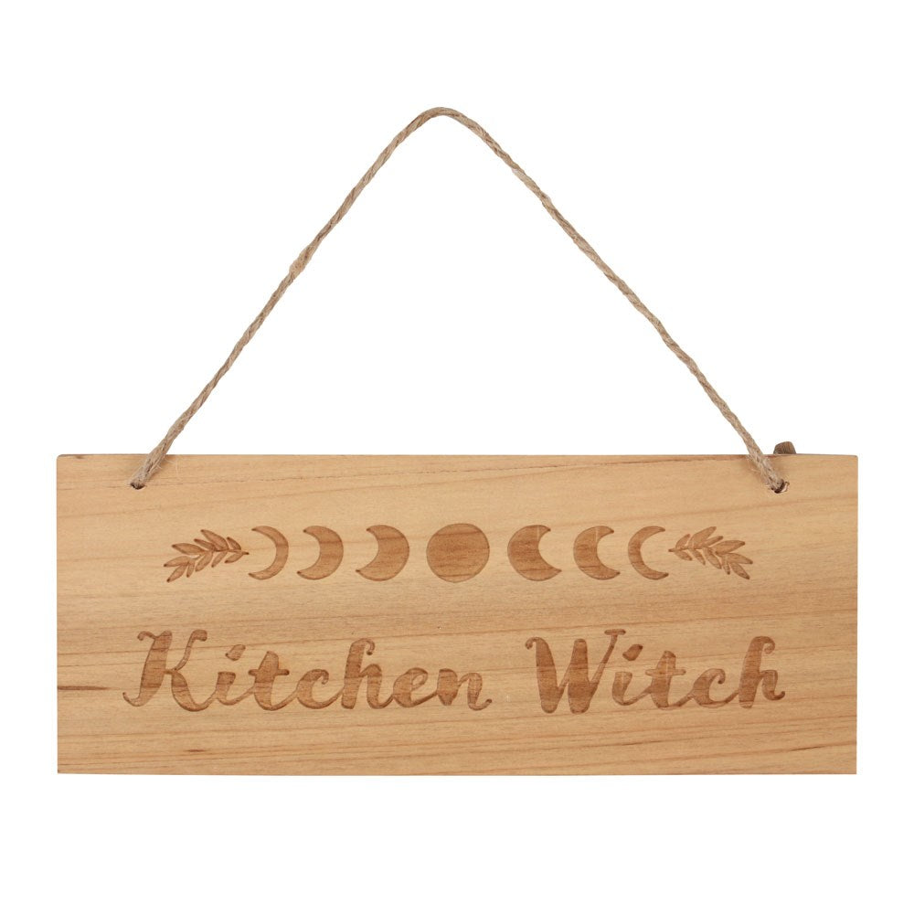 Kitchen Witch Engraved Sign