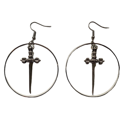 Athame Hoop Earrings