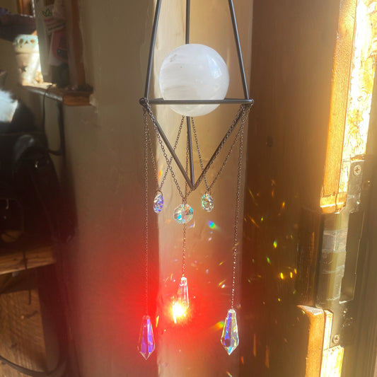 Selenite Crystal Suncatcher