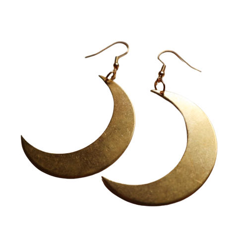 'Selene' Moon Earrings